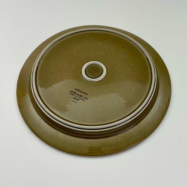 1960s Large Ceramic Dish from Arabia Finland, 1960s For Sale - Image 5 of 6