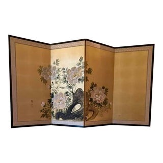 1950s Japanese Byobu Screen For Sale