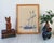 Signed 1980's framed sailboat lithograph. Some light age wear to wood frame. Ready to hang.