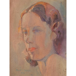 'Study of a Young Woman' by Sarah Hobson, 1936; California Woman Artist, Art Institute of Chicago For Sale