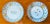 CALECA "GRECA" LARGE ROUND SERVING PLATTER - Two (2) are available. Hand-painted in Italy and made of high-quality...