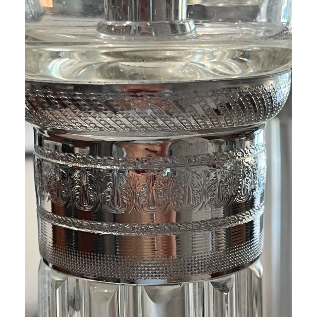 Marbro Crystal Column Table Lamp, 1950s For Sale - Image 9 of 15