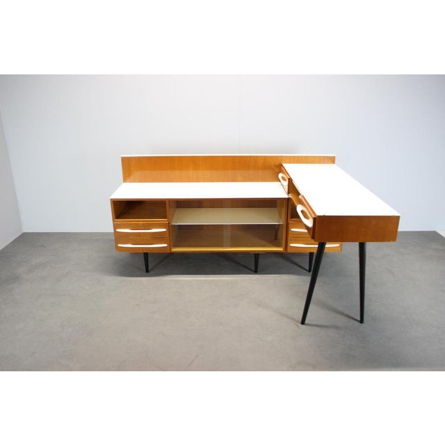 Mid-Century Modular Desk and Storage Unit attributed to Mojmír Požár for Up Závody, 1960s, Set of 3 For Sale - Image 12 of 17