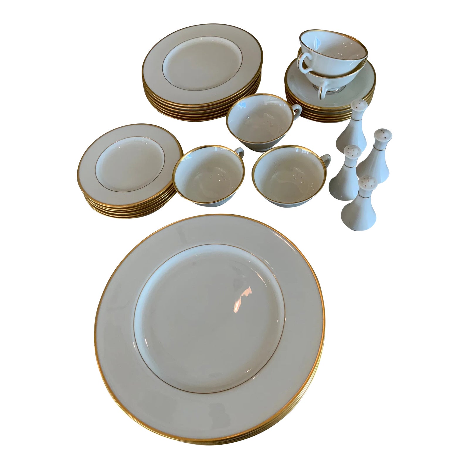 Lenox アンティーク 68 Piece Mid-Century Lenox Wyndcrest China - Service for 12