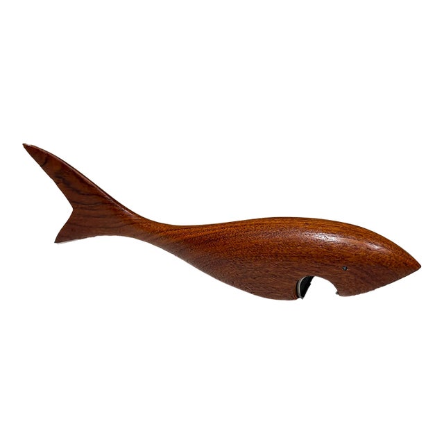 1960s Scandinavian Teak Wood Bottle Opener Attr Arne Basse For Sale