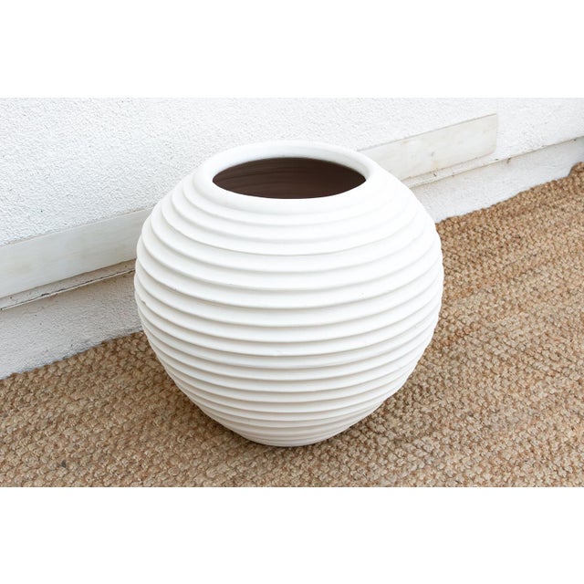 Modern White Mediterranean Beehive Planter For Sale In Los Angeles - Image 6 of 9