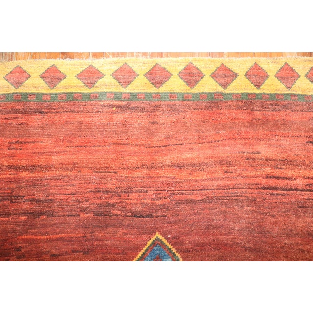 Late 20th Century Square Persian Gabbeh Rug - 6'5" x 6'6" For Sale - Image 13 of 18