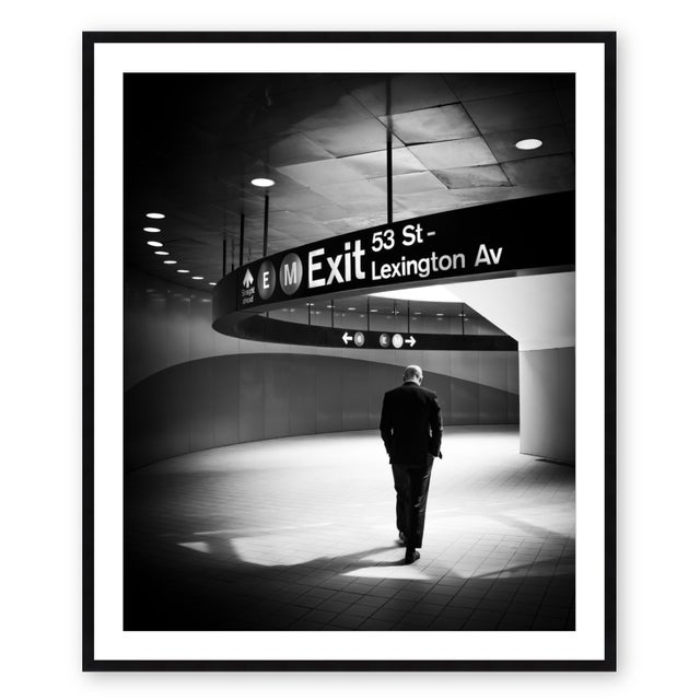 Modern "Exit - New York City" Contemporary Black and White Photograph For Sale - Image 3 of 4