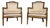 Vintage Mid-Century Directoire-Style Bergère Armchairs For Sale