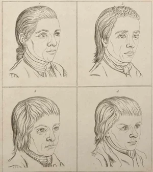 Thomas Holloway, Portrait of Men, Original Etching, 1810