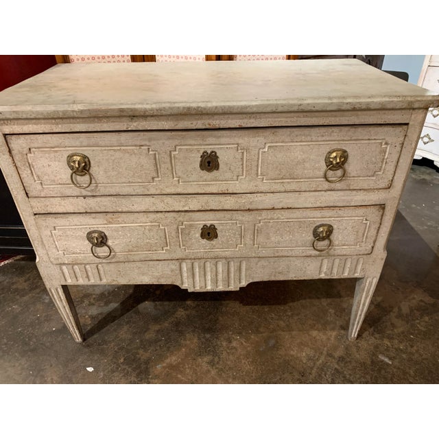 Wood 18th Century Neoclassical Commode For Sale - Image 7 of 12