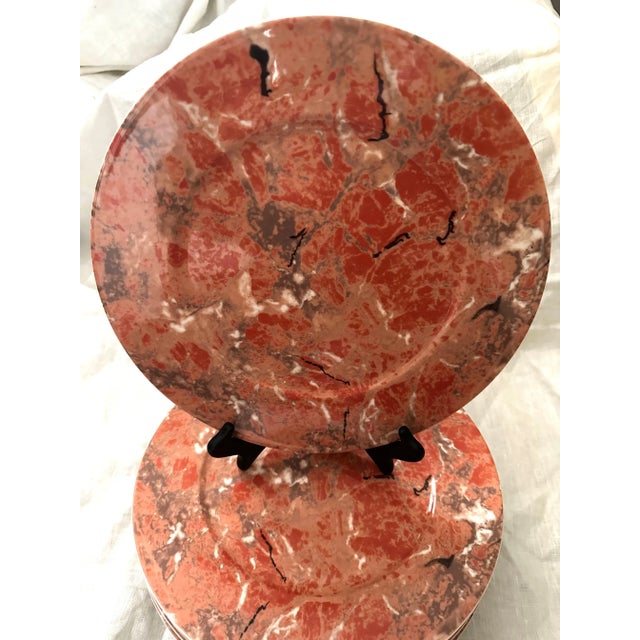 2000 - 2009 Set of 10 Villeroy & Boch Marble Dinner Plates For Sale - Image 5 of 7