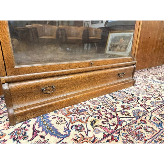 Antique English Bookcase from Globe Wernicke For Sale - Image 11 of 13