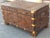 20th Century Chinese Carved Camphorwood Coffer With Brass Accents For Sale - Image 9 of 11