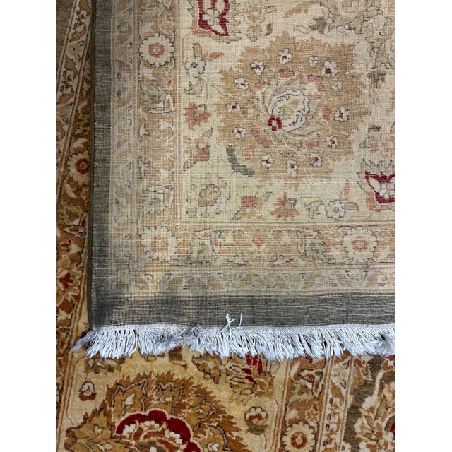 Hand-Knotted Indo-Persian Agra Style Wool Rug For Sale In Charlotte - Image 6 of 11