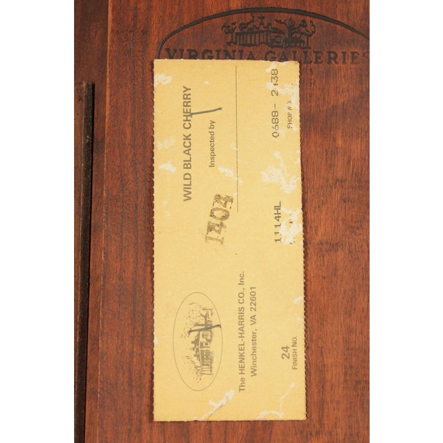 Henkel Harris Traditional Cherry Corner Cupboard For Sale - Image 17 of 18