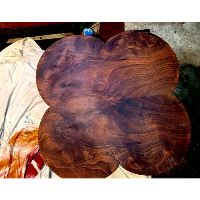 Chestnut Mid Century Gueridon Butterfly Table With Fire Veneer For Sale - Image 8 of 10
