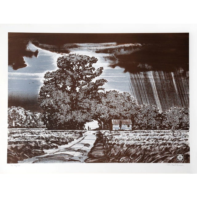 John Sherrill Houser "Storm Clouds" Lithograph For Sale