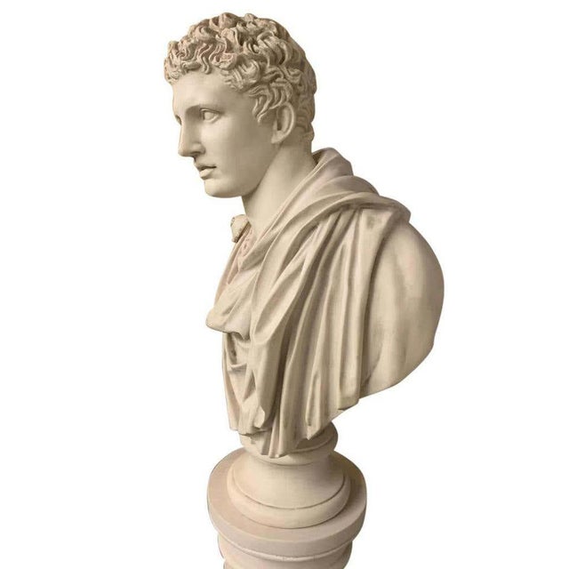 Mark Antony Bust, Sculpture and Column, 20th-Century For Sale - Image 6 of 10
