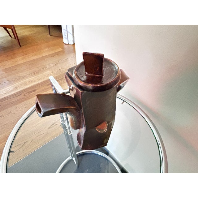 Art Ceramic Coffee Pot from Joe Winter, USA, 1980s For Sale - Image 4 of 10