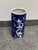 Design Plus Gallery presents a Vintage Chinoiserie Style Blue + White Ceramic Umbrella Stand. The cylindrical ceramic form...