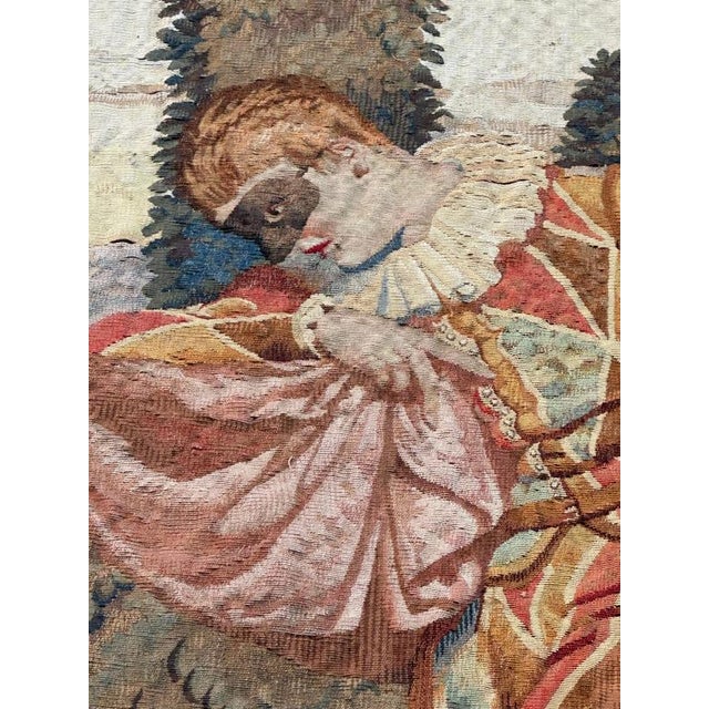 Antique French Silk Beauvais Tapestry by Georges Leroux, 1930s For Sale - Image 10 of 18