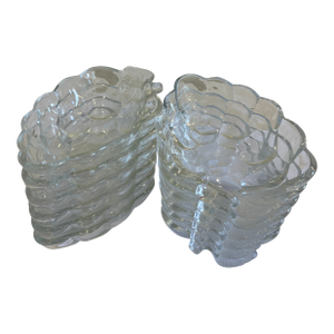 Vintage Pressed Glass Grape Shaped Bowls - Set of 12