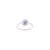 Metal Natural Blue Sapphire & Rainbow Sapphire Floral Cluster Ring Size 5.5 in 14k Gold For Sale - Image 7 of 14