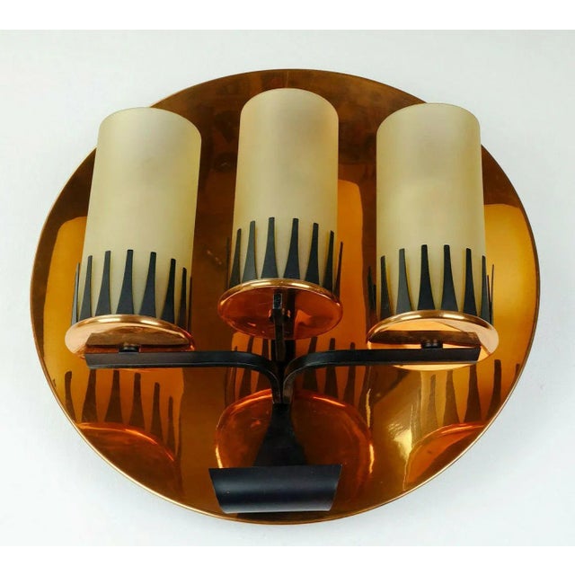 Copper Wall Sconce, 1960s For Sale - Image 9 of 10