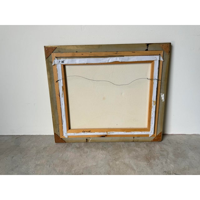 L. Costello Venetian Scene Oil on Canvas Painting, Framed For Sale - Image 10 of 10