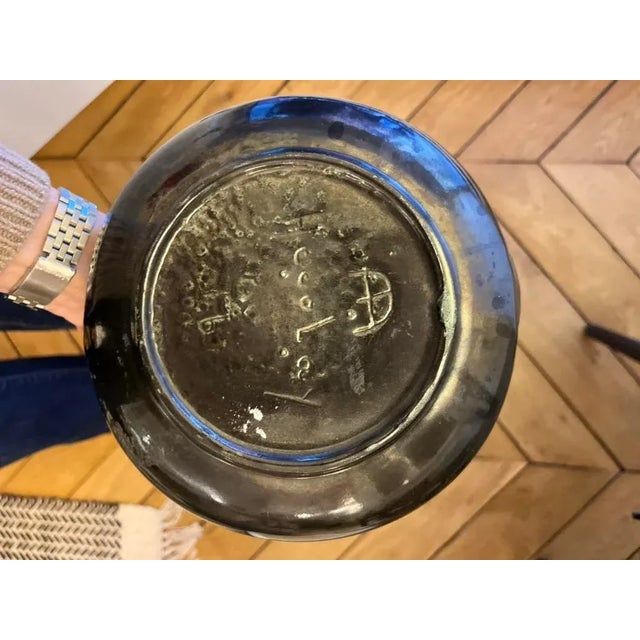 Vintage Ceramic Basket from Accolay, 1970s For Sale - Image 4 of 5