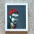 Vintage Early 21st Century Abstract Portrait - Framed and Signed For Sale - Image 4 of 8