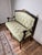 1980s Vintage Louis XVI Style Settee in Green Damask Upholstery 2 of 2 For Sale - Image 5 of 10