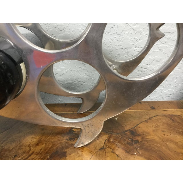 Vintage Aluminum Fish Wine Rack Chairish