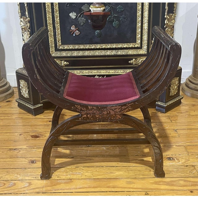 Brown Vintage Brown Wooden Chair For Sale - Image 8 of 8