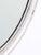 Italian Mid Century Silver Leaf Oval Mirror For Sale - Image 9 of 13