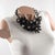 This impressive transparent anthracite gray Lucite or acrylic resin bib choker necklace was crafted by Italian designer...