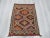 Vintage embroidered small kilim rug from Mut region of Turkey. Approximately 35-45 years old and in good condition.