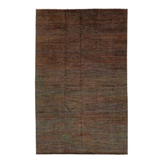 Savannah Modern Multi-Tone Abstract Hand-Knotted Indian Wool Rug 13x20 For Sale