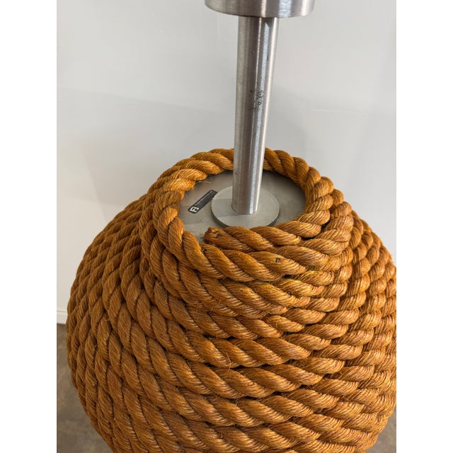 1990s Monumental Sculptural Rope Floor Lamp by Fusion Specialties For Sale - Image 9 of 17