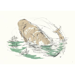 1968 "Moby Dick" Lithograph by Benton Spruance "The Jung Frau" (Ship) For Sale