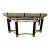 1970s Italian Brass and Glass Console Table With Faux Rope and Tusk Detail Attributed to Renato Zevi For Sale