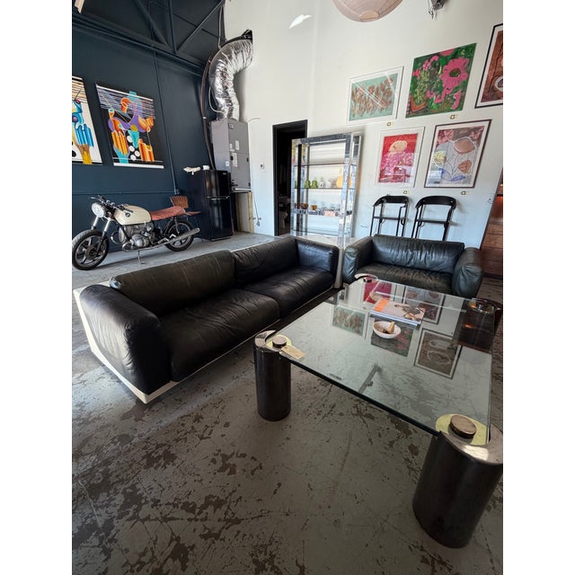 Animal Skin Cini Boeri ‘Gradual System Sofa’ Italian Modular Sofa for Gavina (Knoll) 1970s Rare Conversation Pit Set For Sale - Image 7 of 11
