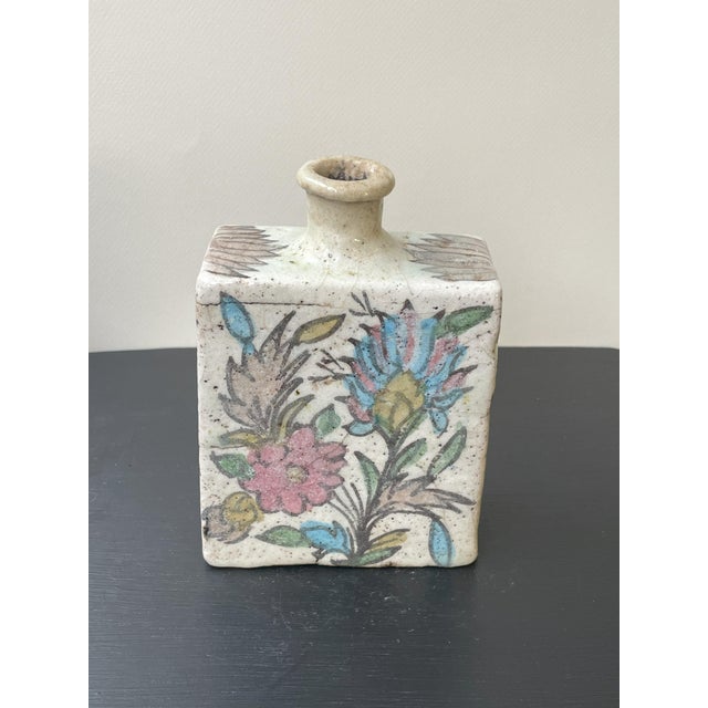 Ceramic Small White Qajar Vases, Set of 2 For Sale - Image 7 of 10