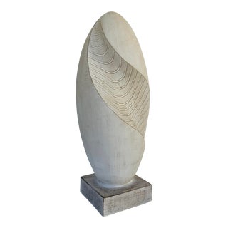 Organic Modern Natural Aged Wood Indoor Outdoor Sculpture For Sale