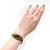 Paul Lobel Signed Mid-Century Stephen Burr Brutalist Cast Brass & Agate Cabochon Bracelet For Sale - Image 4 of 11