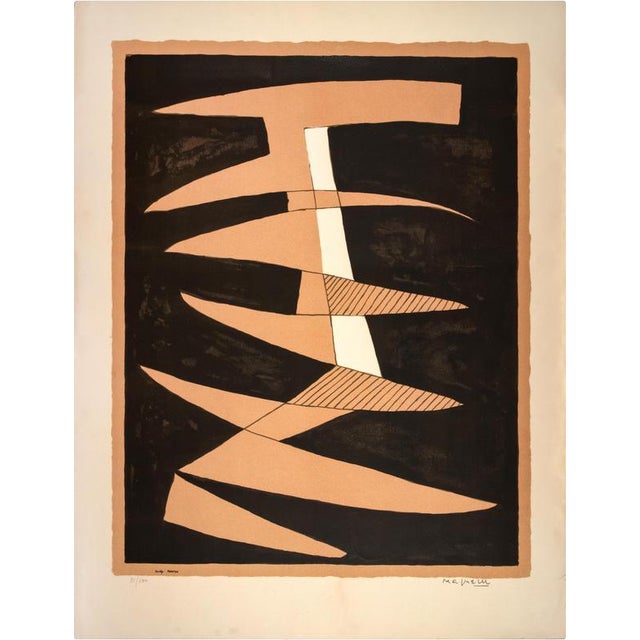 Untitled is an original contemporary artwork realized by Alberto Magnelli in 1945. Hand signed on the lower right margin....
