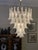 Glass Vintage White Murano Chandelier For Sale - Image 7 of 17