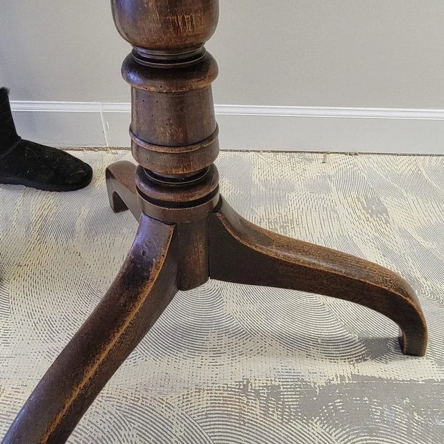 Wood 18th 19th C Georgian Walnut Tilt Top Breakfast Table For Sale - Image 7 of 9