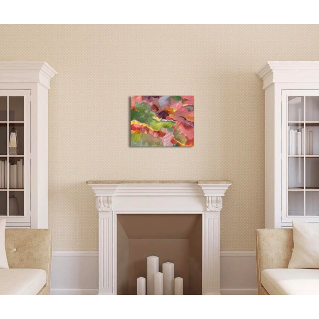 Abstract "Wavy Abstract" Abstract Acrylic Painting on Stretched Canvas by Nicki Beiderman For Sale - Image 3 of 3